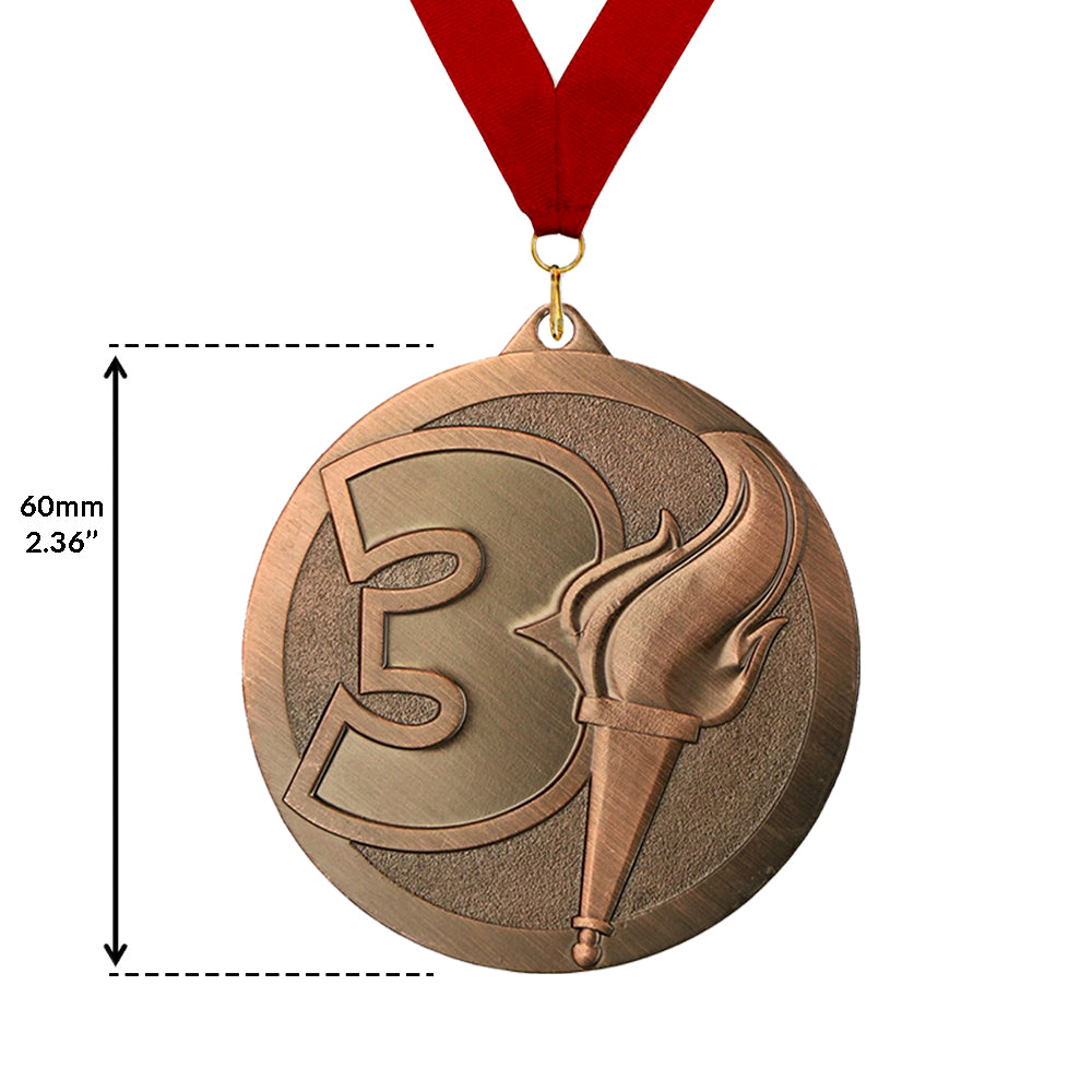 Larius 3 Stücke Premium Metall Gewinner Award Medaillen