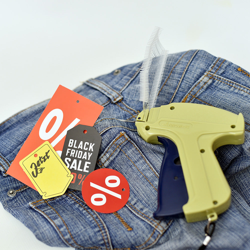 Etikettierpistole Arrow 9S Standard (R) Tag Gun + 1 Ersatznadel + 5.000 Heftfäden nach Wahl