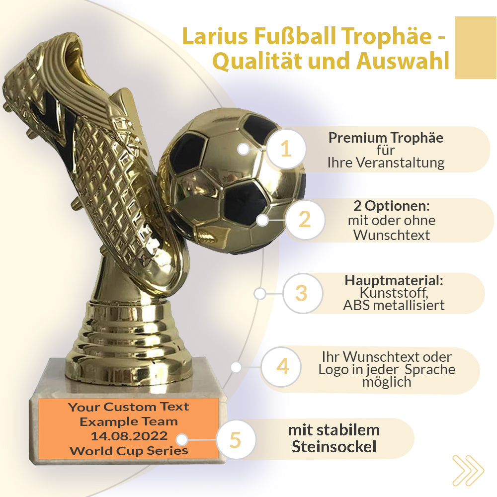 Larius Group Fußball Goldener Schuh Trophäe