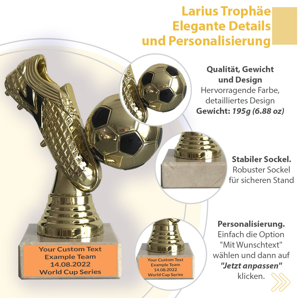 Larius Group Fußball Goldener Schuh Trophäe