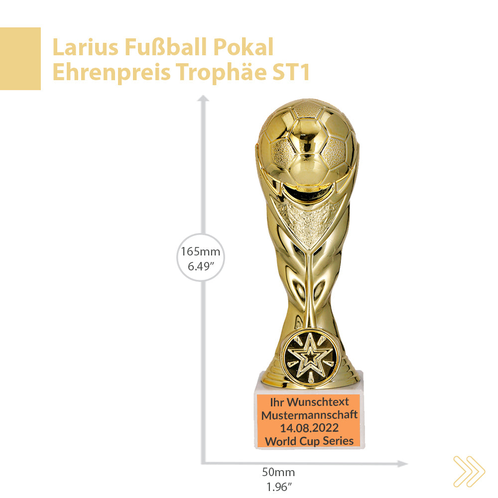 Larius Fußball Pokal Ehrenpreis Trophäe - ST1