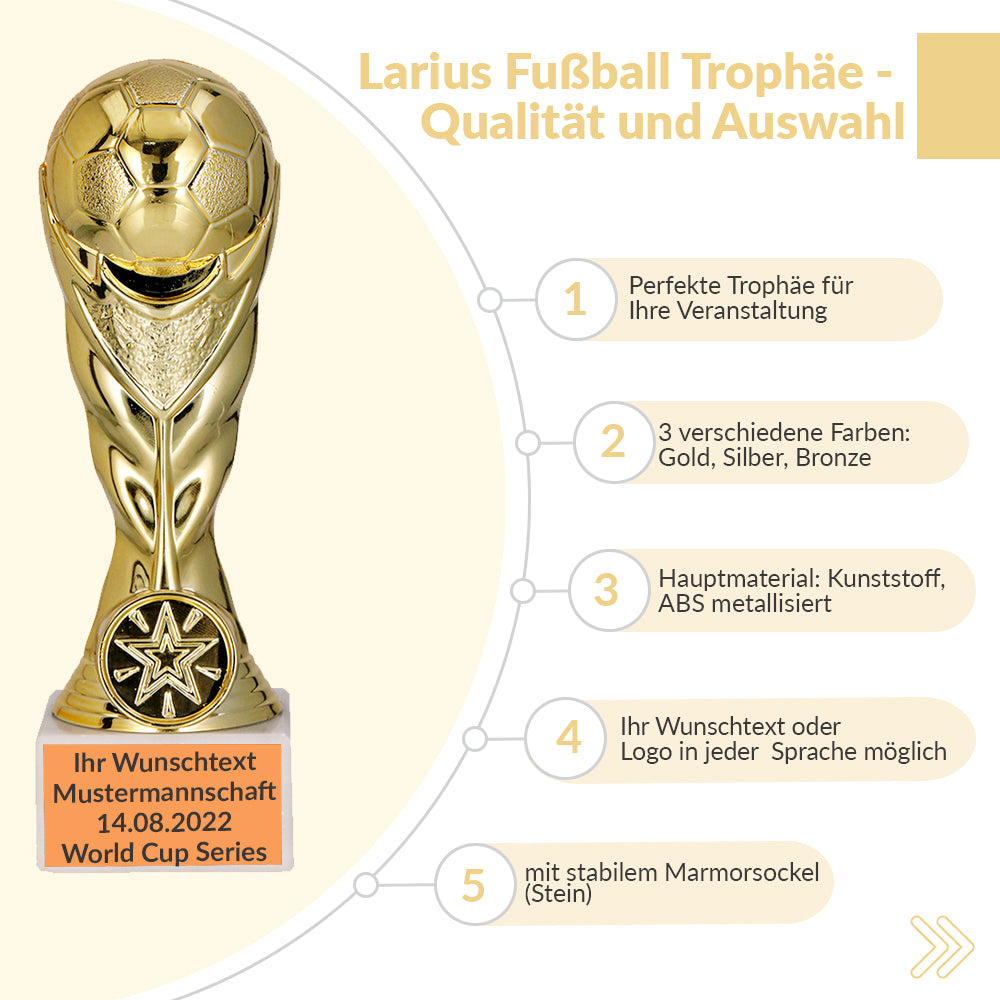 Larius Fußball Pokal Ehrenpreis Trophäe - ST1