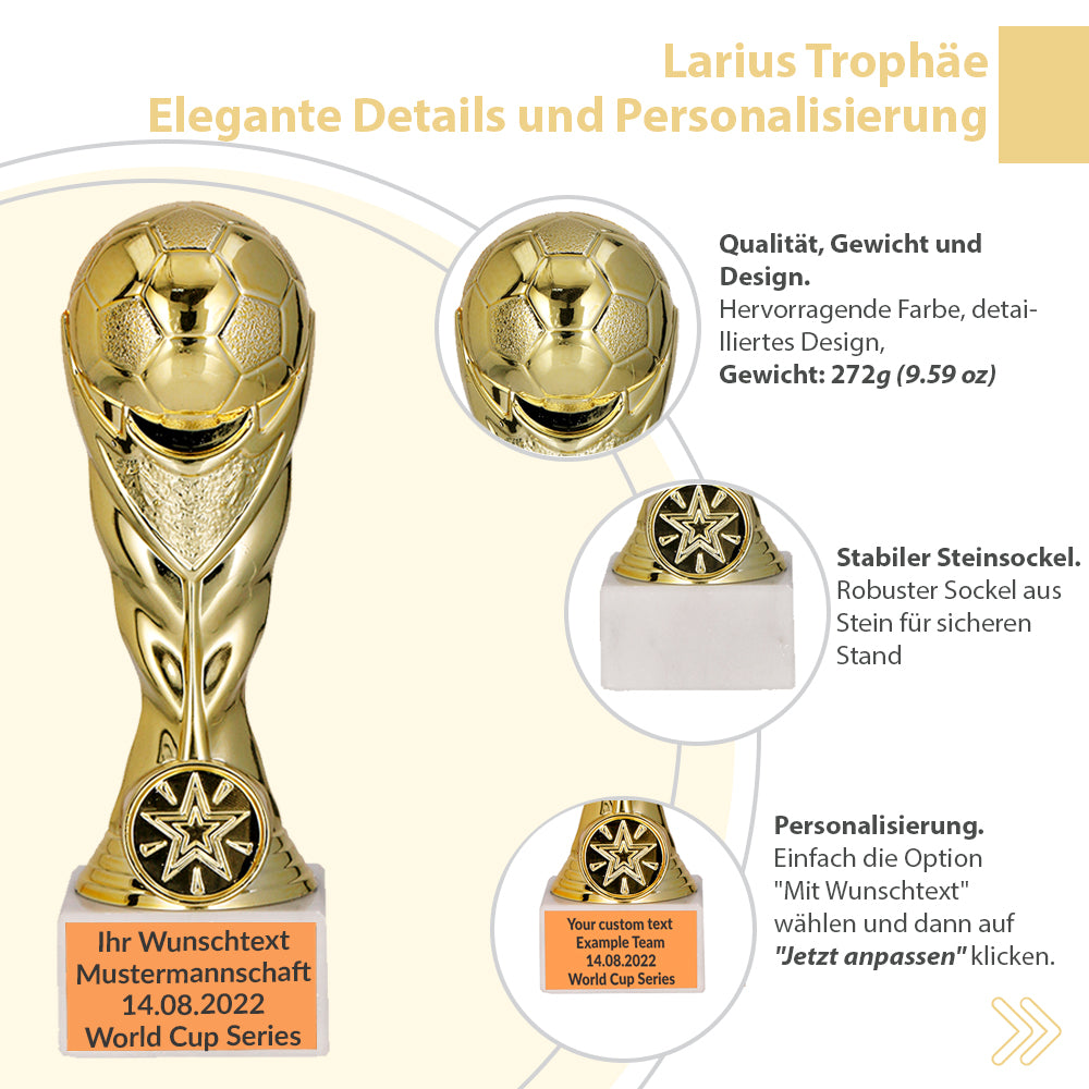 Larius Fußball Pokal Ehrenpreis Trophäe - ST1