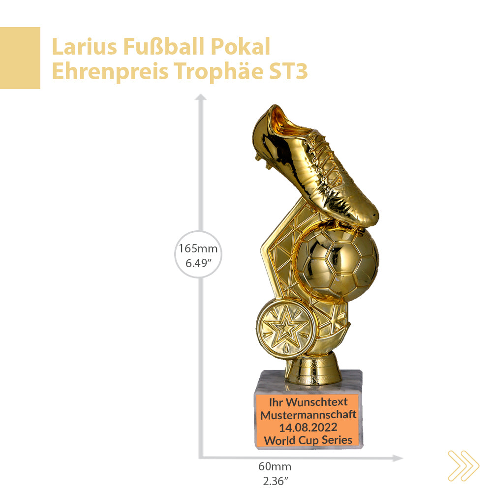 Larius Fußball Pokal Ehrenpreis Trophäe - ST3