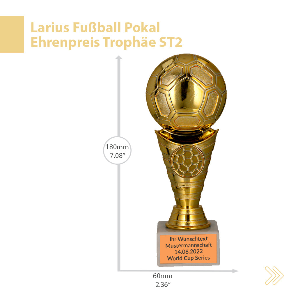 Larius Fußball Pokal Ehrenpreis Trophäe - ST2