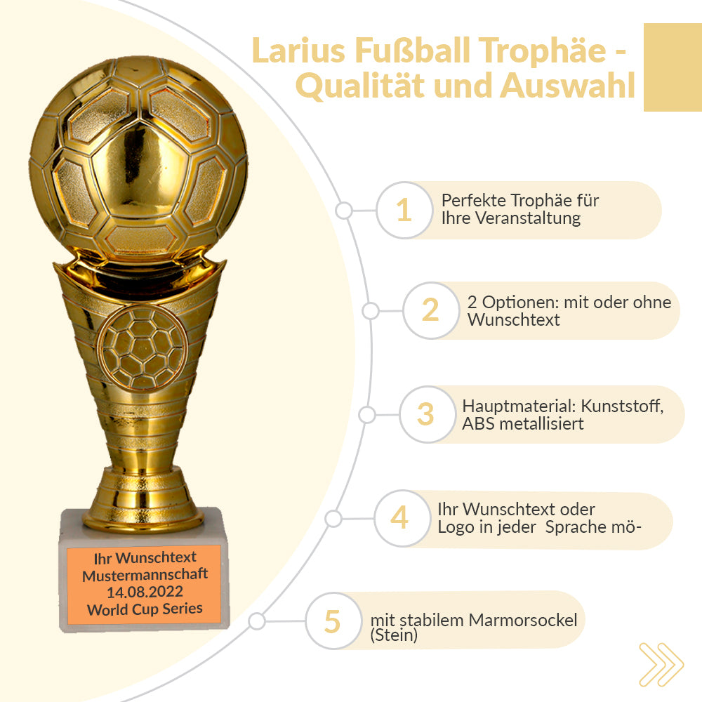 Larius Fußball Pokal Ehrenpreis Trophäe - ST2