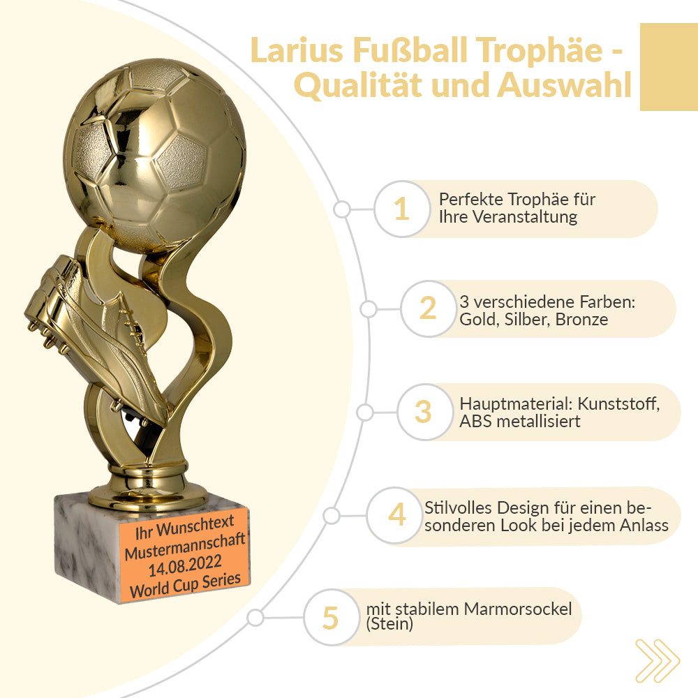 Larius Fußball Pokal Ehrenpreis Trophäe - ST4