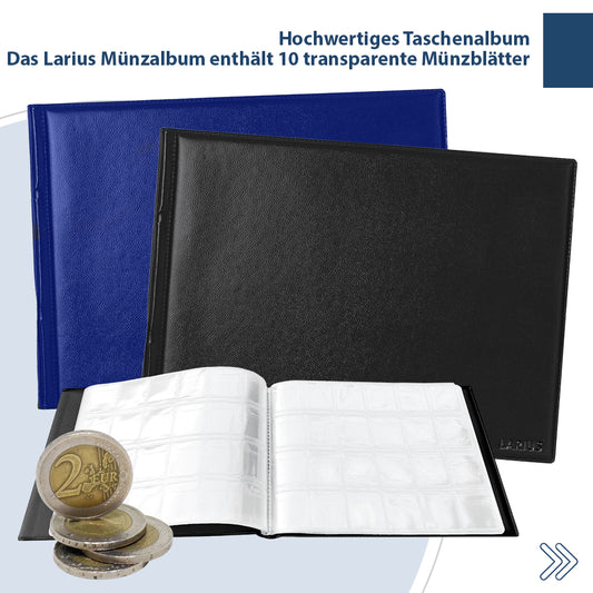 Larius Münzalbum für 240 Münzen 2 Euro Münzen