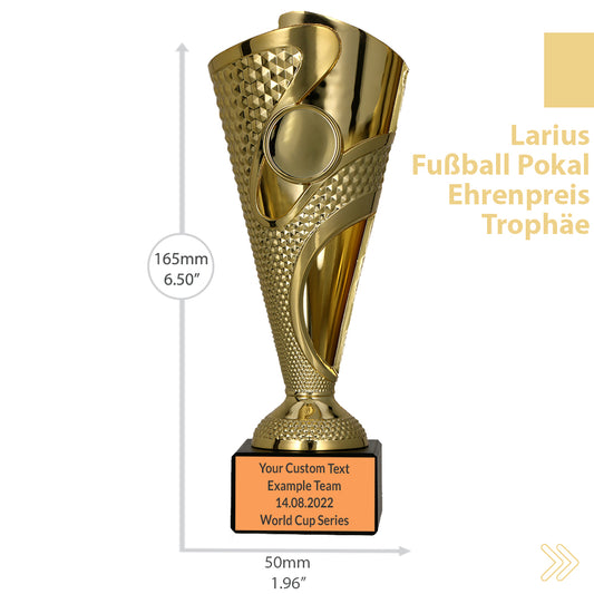 Larius Fussball Champions-Pokal (165 mm; 265g) für jeden Anlass