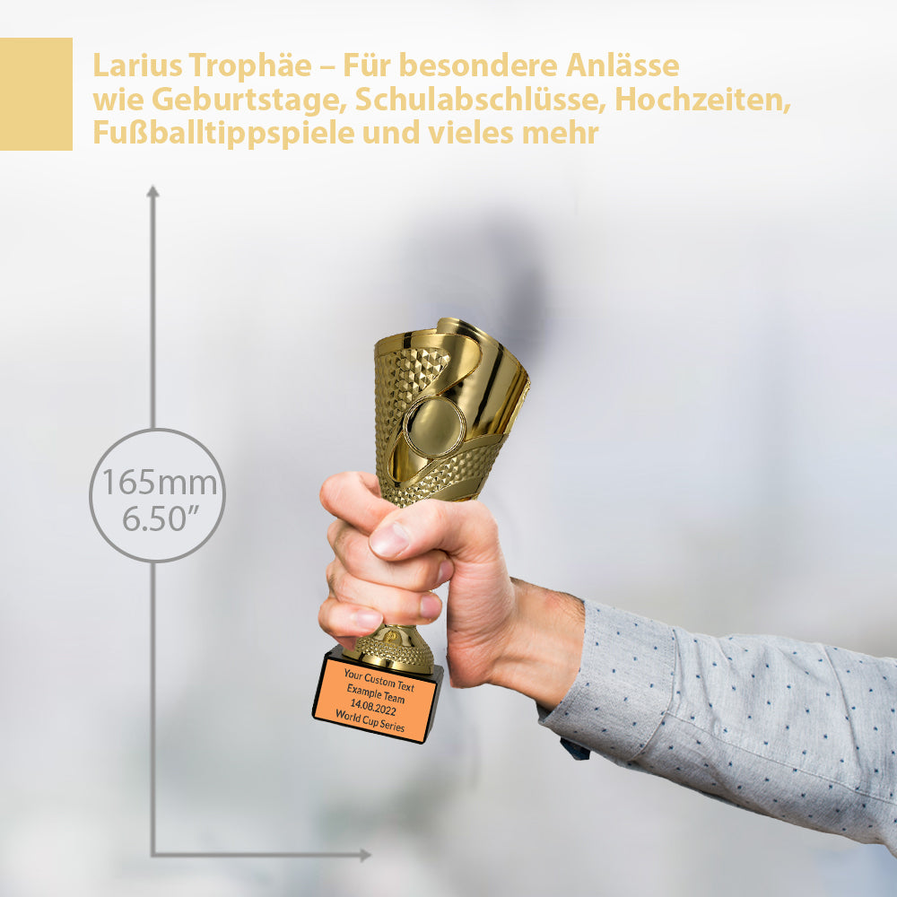Larius Fussball Champions-Pokal (165 mm; 265g) für jeden Anlass