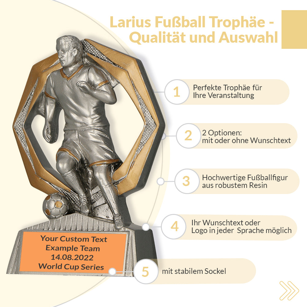 Larius Fußballfigur Pokal – Torwart / Spieler aus Resin