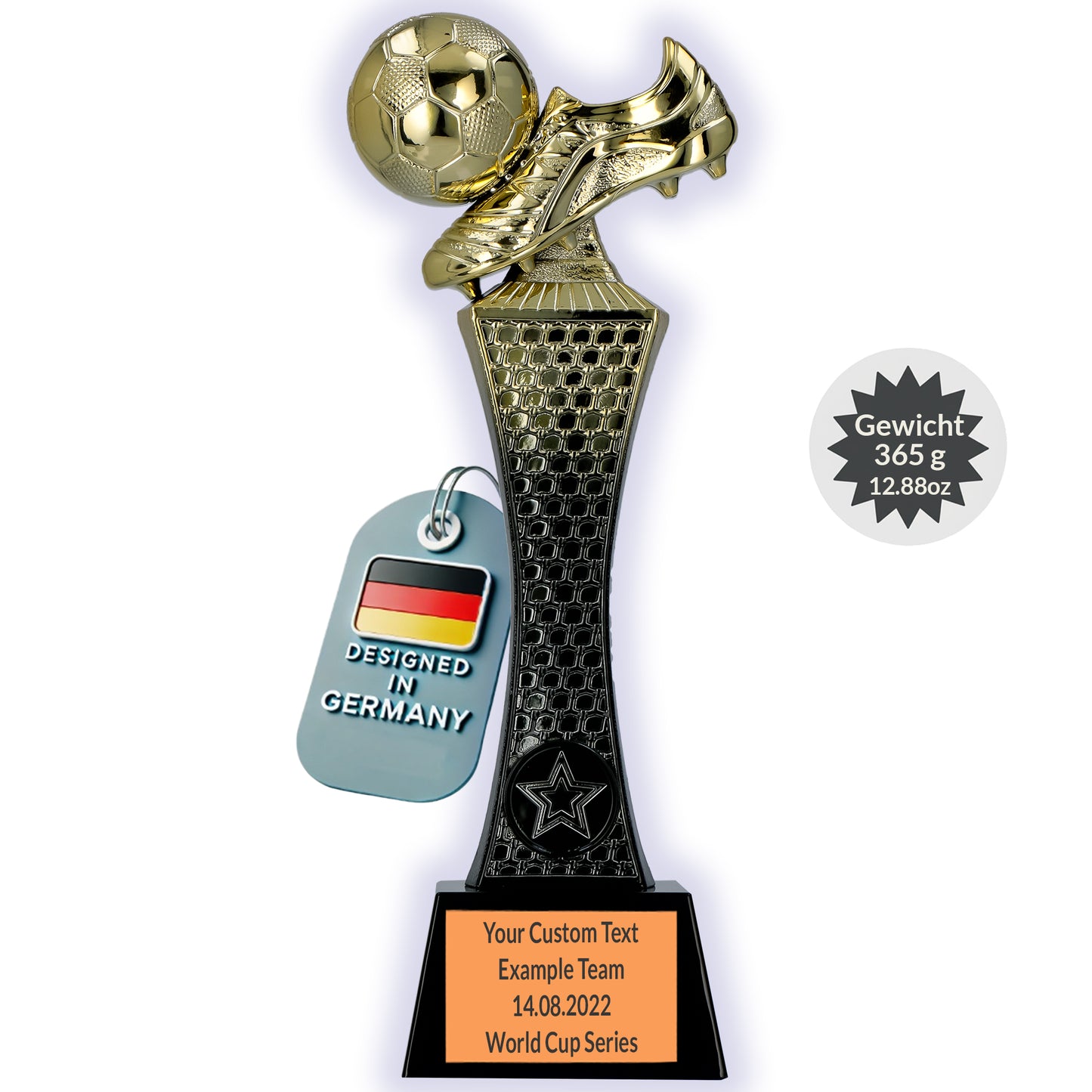 Larius Fußball Siegerpokal (26 cm, 365 g) – Goldene Trophäe F4