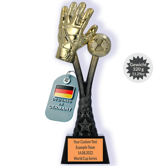 Larius Fußball Siegerpokal (26 cm, 320 g) – Goldene Trophäe F2