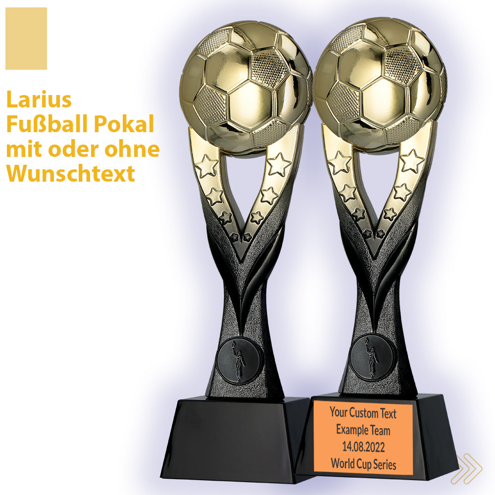 Larius Fußball Siegerpokal (26 cm, 392 g) – Goldene Trophäe F3