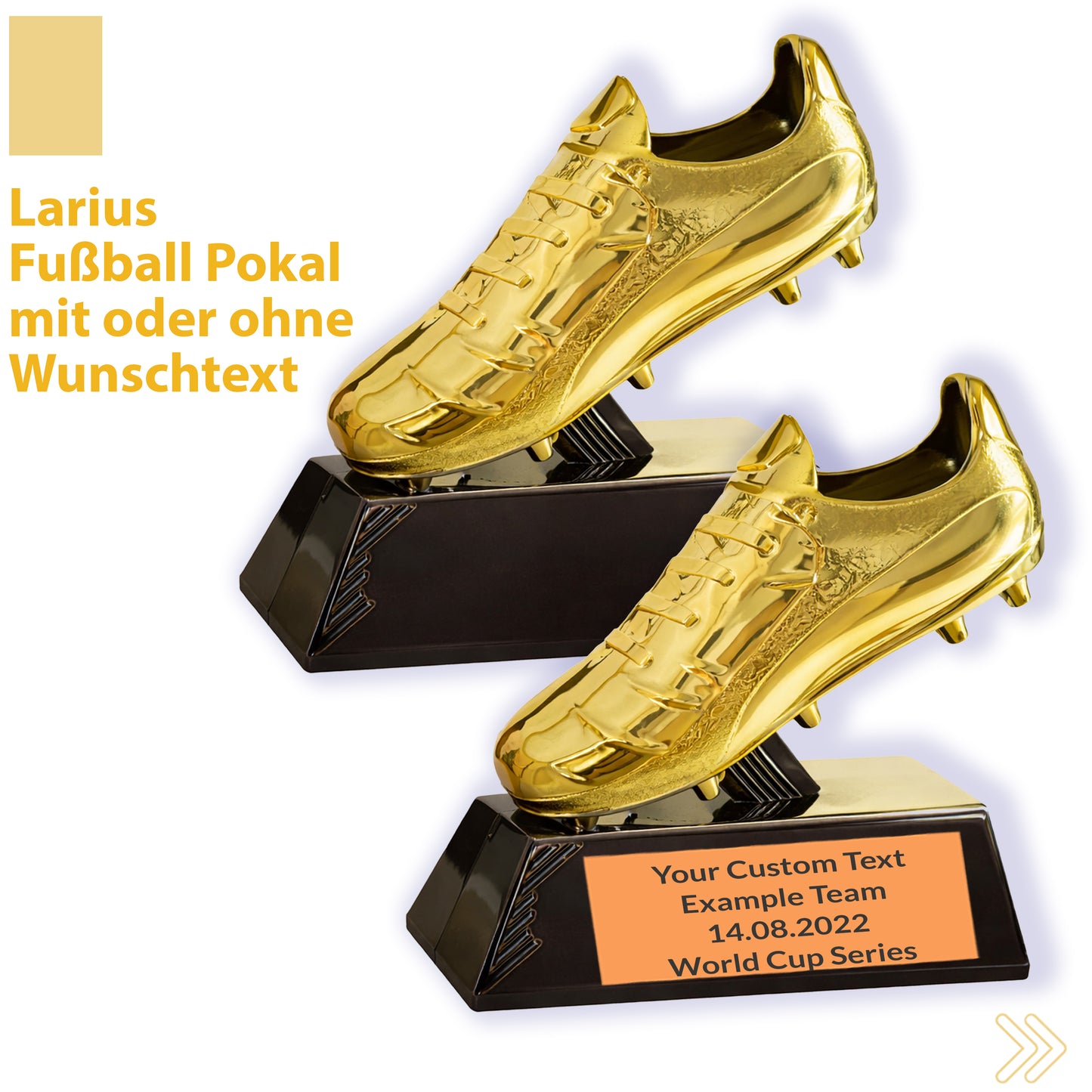 Larius Fußball Pokal S2 - (13,5 cm, 212 g) - MVP & Torschützenkönig