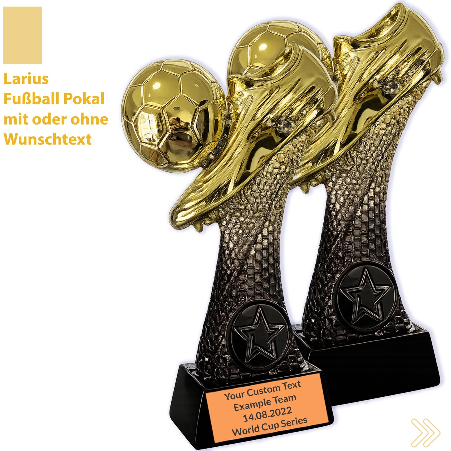 Larius Fußball Trophäe 16–21.5 cm (300–800 g) - MVP, Auszeichnung - F6