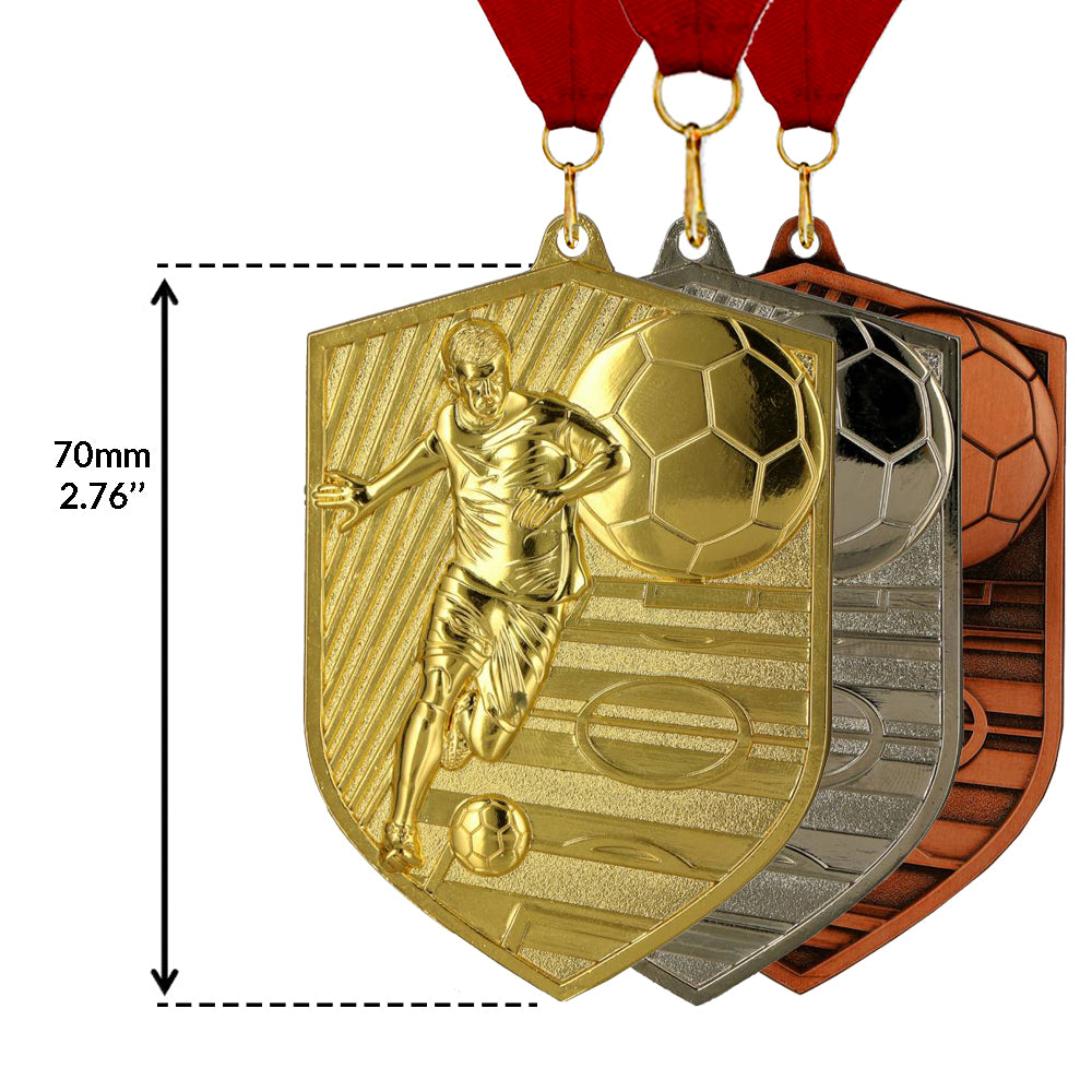 Larius 3 Stücke Premium Metall Gewinner Award Medaillen Extra