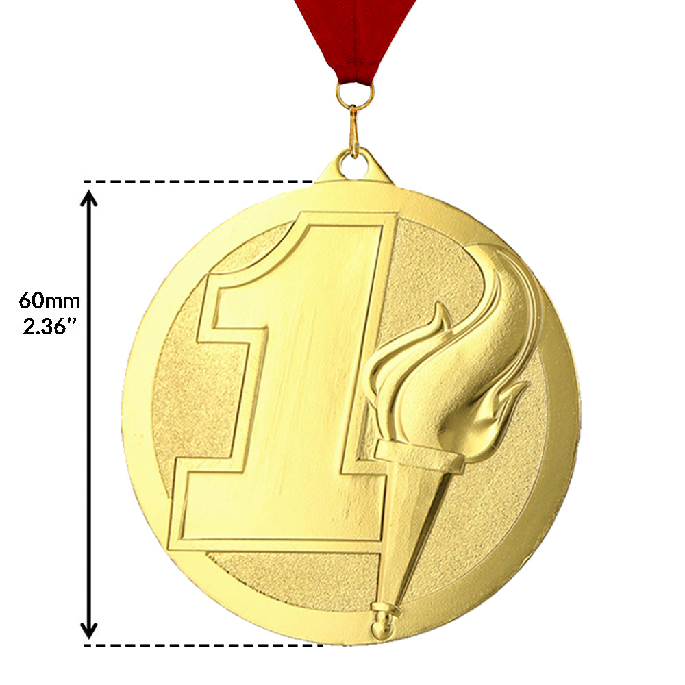 Larius 3 Stücke Premium Metall Gewinner Award Medaillen
