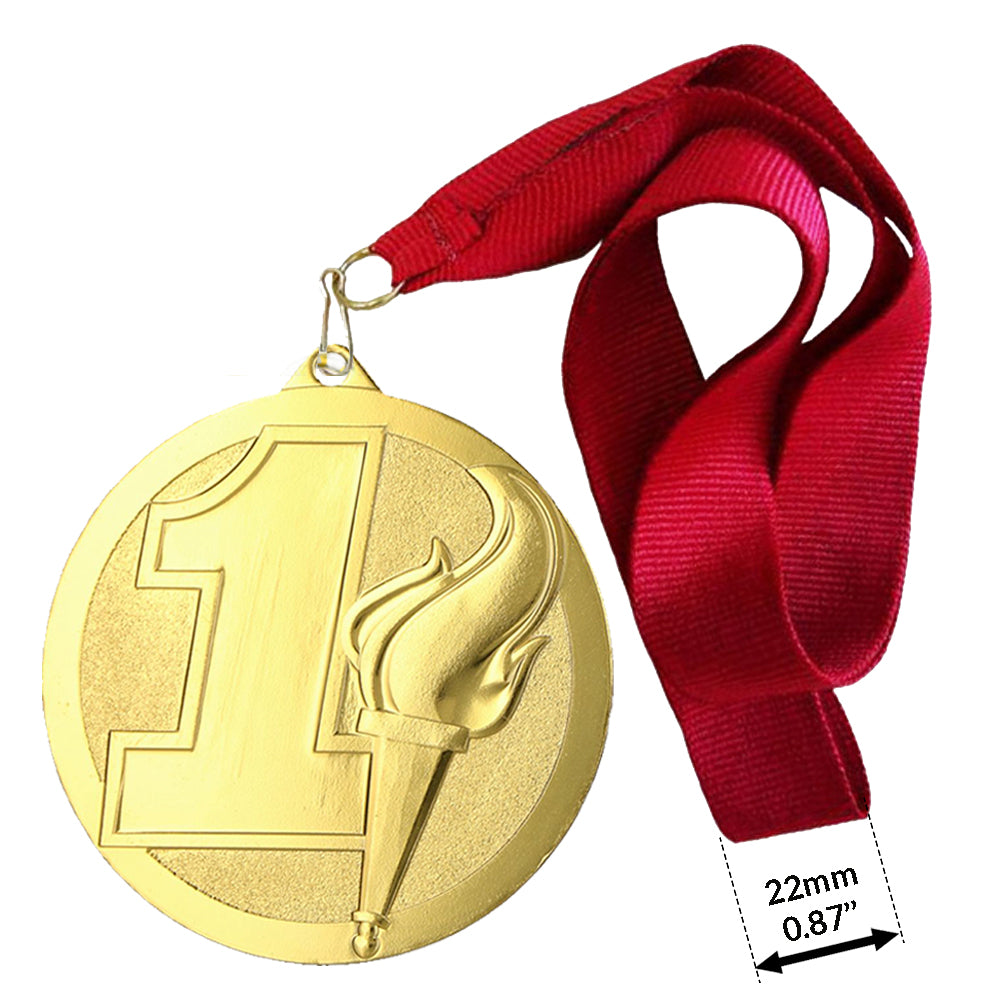 Larius 3 Stücke Premium Metall Gewinner Award Medaillen