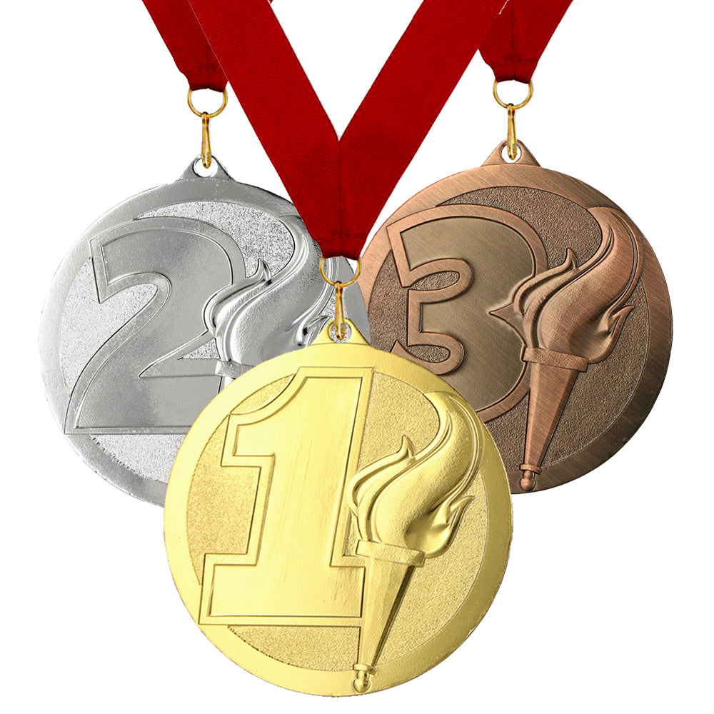Larius 3 Stücke Premium Metall Gewinner Award Medaillen