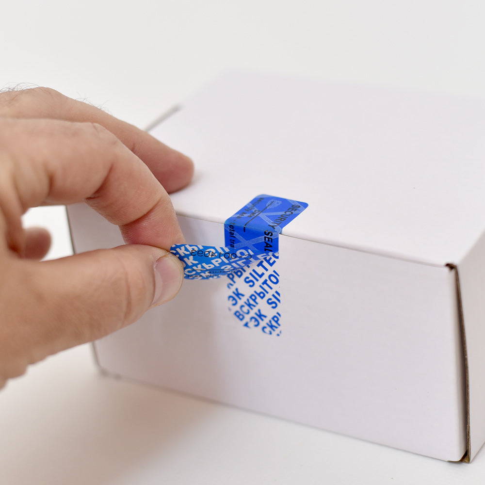 Larius Sicherheitsetiketten - Security Seals 60x20mm - Englische Version