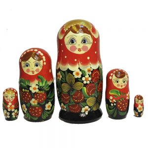 Matroschka Handgemacht Babuschka Matrjoschka Holz Puppen Geschenk Traditionelle Russische