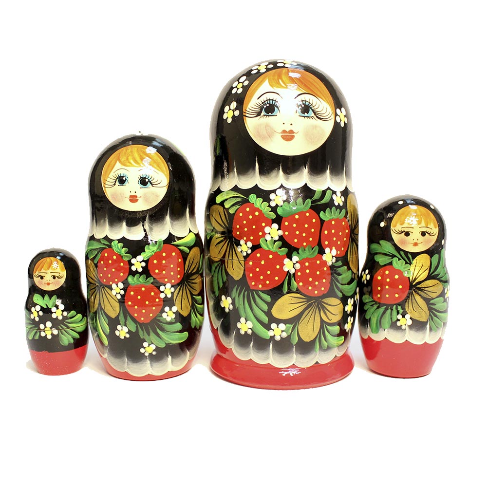 Russische Puppe Khokhloma... Babuschka Puppe Matroschka Spielzeug 