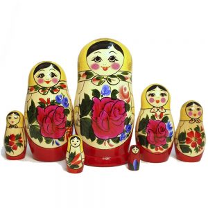 Matroschka Babuschka Holz Puppen Geschenk Russische Handgemachte Puppe