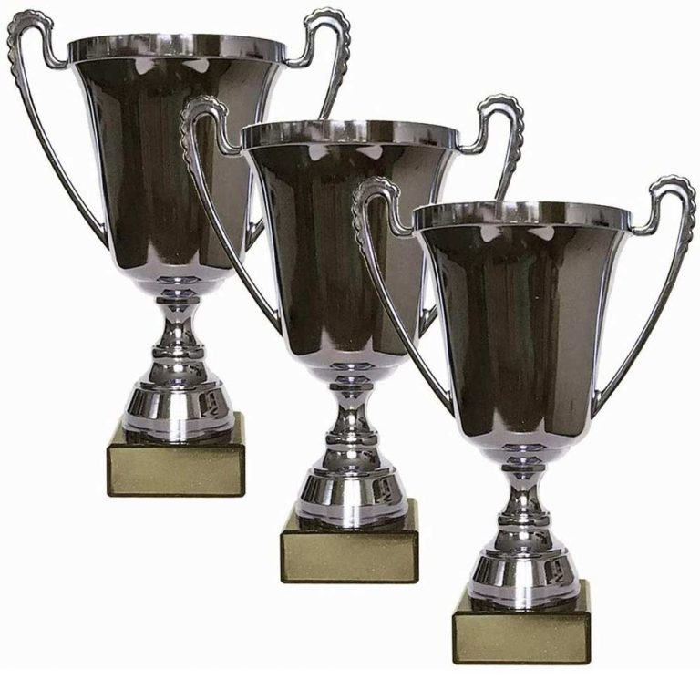 EBERiX Tischtennis Pokal Mit Gravur - 18,5cm Großer Marmorsockel Mit 2D-Design