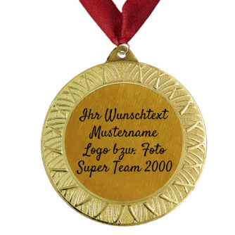 Larius Medaille aus Metall mit Wunschtext