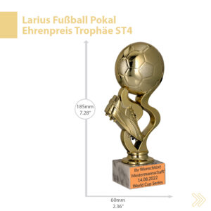 Larius Fußball Pokal Ehrenpreis Trophäe - ST4